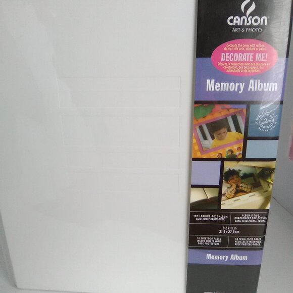 Canson Art & Photo Memory Album 20 Pages Color White Brand New - Picture 1 of 8